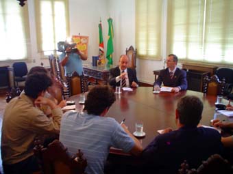 Secretário da Fazenda concedeu coletiva á imprensa para falar sobre as mudanças na Sefaz