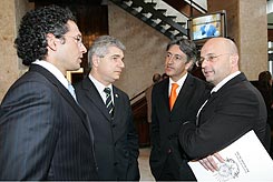 Frederico Antunes,Luiz Fernando Záchia,Berfran Rosado e Secretário Aod Cunha