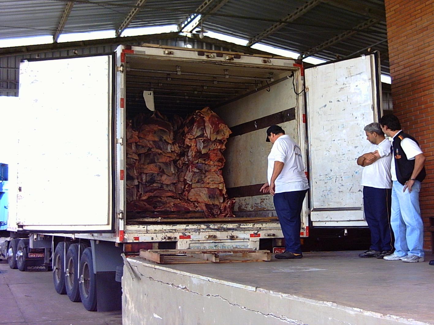 Carne apreendida na região de Vacaria