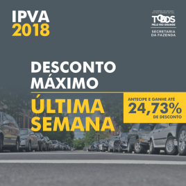 IPVA Desconto Máximo última semana