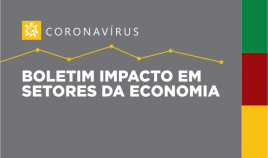 imagem escrito boletim impacto em setores da economia para ilustração