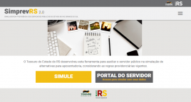 reprodução da página do simulador SimprevRS 2.0