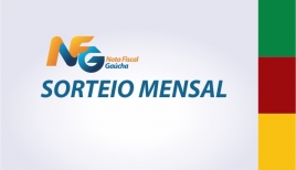 O sorteio mensal do prêmio Nota Fiscal Gaúcha será realizado nesta quinta-feira (1º/9)