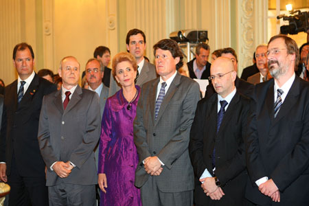 Alceu Moreira, Guido Mantega,Yeda Crusius,John Briscoe,Aod Cunha e Arno Augustin